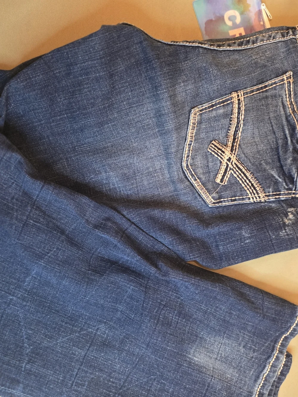 BKE Men's Straight Jeans in Dark Blue Wash Size 42 Regular